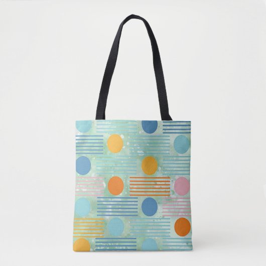 “Colorful Modern Geometric ” Boodschappentas Tote Bag (Voorkant)