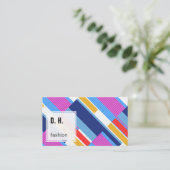 Colorful Modern Geometric Design Visitekaartje (Staand voorkant)