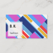 Colorful Modern Geometric Design Visitekaartje (Voorkant)