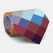 Colorful Modern Geometric Diamond Pattern #11 Stropdas (Opgerold)