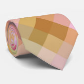 Colorful Modern Geometric Diamond Pattern #12 Stropdas (Opgerold)