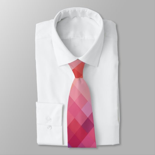 Colorful Modern Geometric Diamond Pattern #13 Stropdas (Gebonden)
