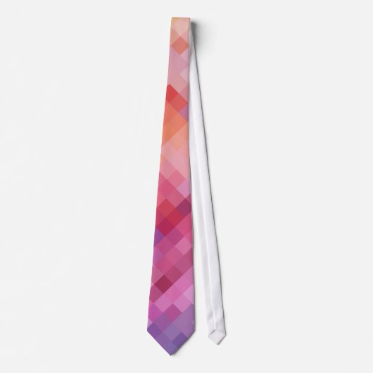 Colorful Modern Geometric Diamond Pattern #13 Stropdas (Voorkant)