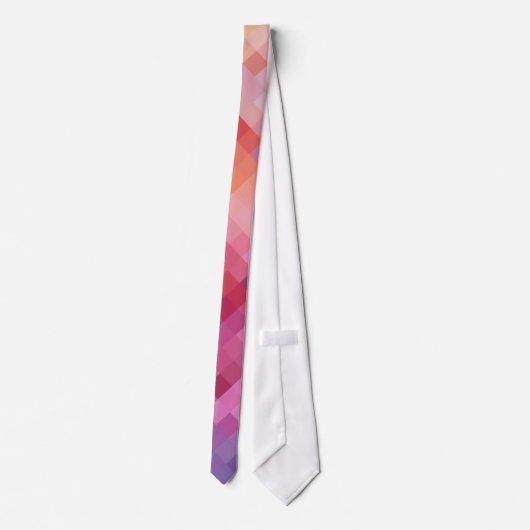 Colorful Modern Geometric Diamond Pattern #13 Stropdas (Achterkant)