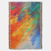 Colorful Modern Geometric Diamond Pattern #20 Deken (Voorkant Verticaal)