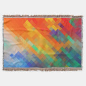 Colorful Modern Geometric Diamond Pattern #20 Deken (Voorkant)