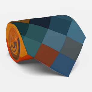 Colorful Modern Geometric Diamond Pattern #21 Stropdas