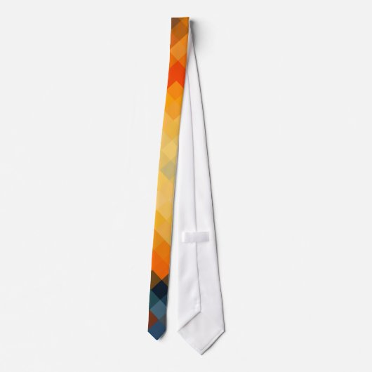 Colorful Modern Geometric Diamond Pattern #21 Stropdas (Achterkant)