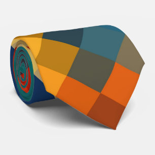 Colorful Modern Geometric Diamond Pattern #22 Stropdas