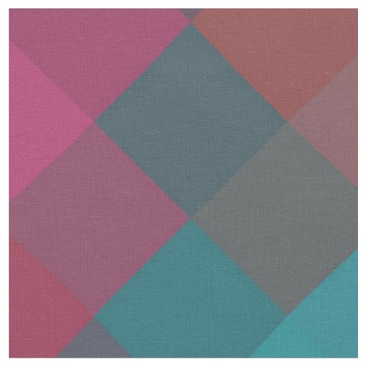 Colorful Modern Geometric Diamond Pattern #2 Stof (Close Up)