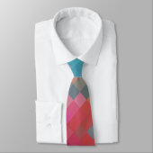 Colorful Modern Geometric Diamond Pattern #2 Stropdas (Gebonden)