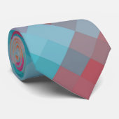 Colorful Modern Geometric Diamond Pattern #2 Stropdas (Opgerold)