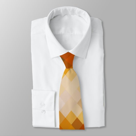 Colorful Modern Geometric Diamond Pattern #6 Stropdas (Gebonden)