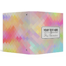 Colorful Modern Geometric Diamond Pattern #9