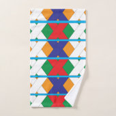Colorful Modern Geometric Diamond Pattern Bad Handdoek (Handdoek)
