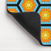 Colorful Modern Geometric Honeycomb Pattern Muismat (Hoek)