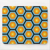 Colorful Modern Geometric Honeycomb Pattern Muismat (Voorkant)
