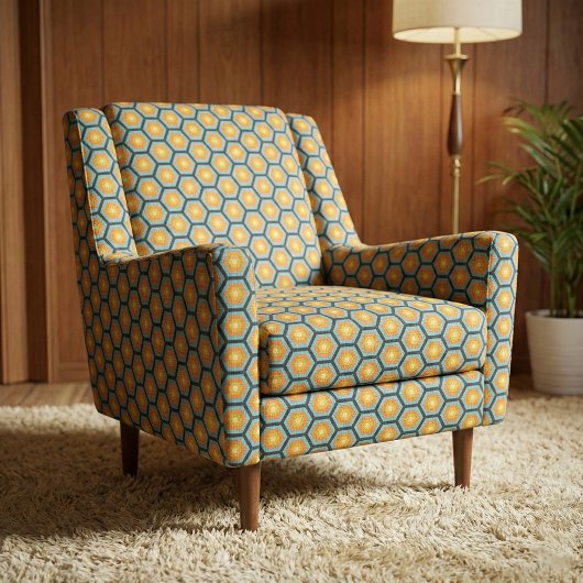 Colorful Modern Geometric Honeycomb Pattern Stof