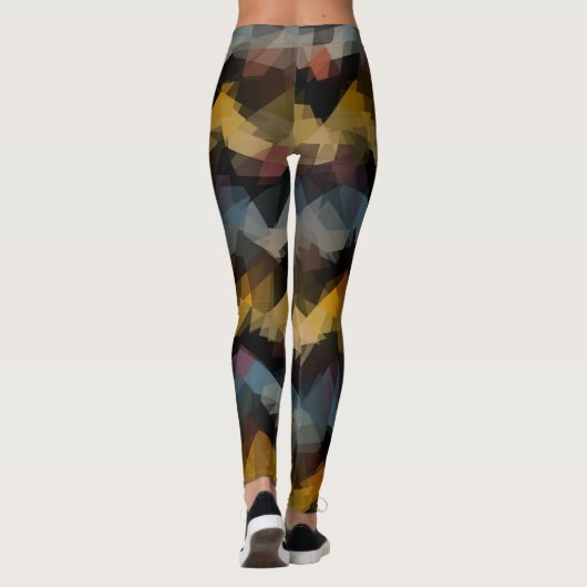 Colorful Modern Geometric Pattern #20 Leggings (Achterkant)