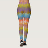 Colorful Modern Geometric Pattern #37 Leggings (Achterkant)