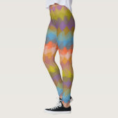 Colorful Modern Geometric Pattern #37 Leggings (Links)