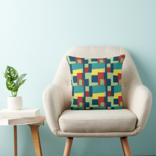 Colorful Modern Geometric Pattern Kussen