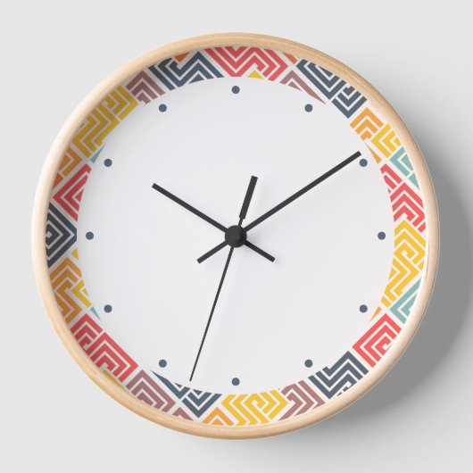 Colorful Modern Geometric Pattern Square (Voorkant)