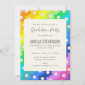 Colorful Modern Geometric Photo Graduation Party Kaart (Voorkant)