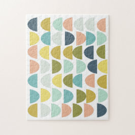 Colorful Modern Geometric Shapes Art Pattern Legpuzzel