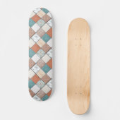Colorful Modern Geometric Tegel Textern Patroon Persoonlijk Skateboard (Voorkant)