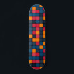 Colorful Modern Geometric Tegel Textern Patroon Persoonlijk Skateboard<br><div class="desc">Dit moderne ontwerp heeft een betegeld patroon van kleurrijke geometrische en abstracte patronen #mosaic #tiled #textured #pattern #masculine #feminine #stylish #trendy #girly #customgifts #sports #outdoor #skater #skateboard #schaats #skateboards #chic #skateboarding #fun #cool #custom #christmas #birthday #giftsforher</div>