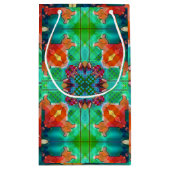 Colorful Modern Geometric Waterverf Patroon Klein Cadeauzakje (Achterkant)