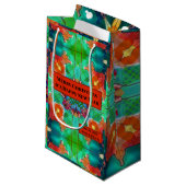 Colorful Modern Geometric Waterverf Patroon Klein Cadeauzakje (Voorkant Gekanteld)