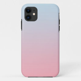 Colorful Modern Gradient Ombre Pastel PInk Blue Case-Mate iPhone Case