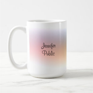 Colorful Modern Handgeschreven de Sjabloon van het Koffiemok