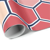Colorful Modern Hexagons Patroon Cadeaupapier (Rol Hoek)