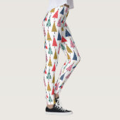 Colorful Modern Holiday Tree Patroon Leggings (Rechts)