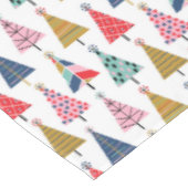 Colorful Modern Holiday Trees Pattern Tafelkleed (Gekanteld)