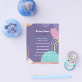 Colorful Modern Home Cleaning Service Flyer (Enkel)