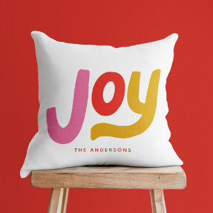 Colorful Modern Joy Holiday Kussen