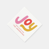 Colorful Modern Joy Holiday Servet (Hoek)