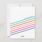 Colorful Modern Kerstfamilie Foto Feestdagenkaart (Achterkant)