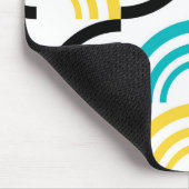 Colorful, modern, leuk, vrolijk geometrisch grafis muismat (Hoek)