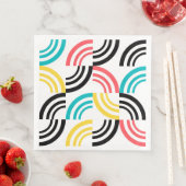 Colorful, modern, leuk, vrolijk geometrisch grafis servet (Insitu)