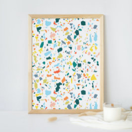 Colorful Modern Minimalist Abstracte Splatter Art Poster