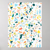 Colorful Modern Minimalist Abstracte Splatter Art Poster (Voorkant)