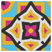 Colorful Modern Moroccan mosaic Geometric Pattern Stof (Close Up)