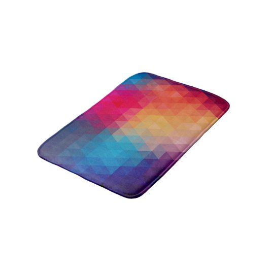 Colorful Modern Mosaic Geometric Pattern Badmat (Gekanteld)