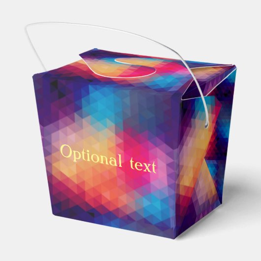 Colorful Modern Mosaic Geometric Pattern Bedankdoosjes (Achterkant)