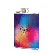 Colorful Modern Mosaic Geometric Pattern Heupfles (Links)